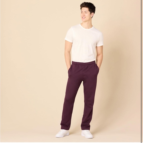 Men's Burgundy Pants - Picture 1 of 7